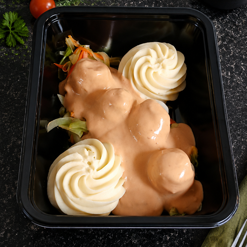 Tongrolletjes - puree - venkel - prei - kreeftensaus