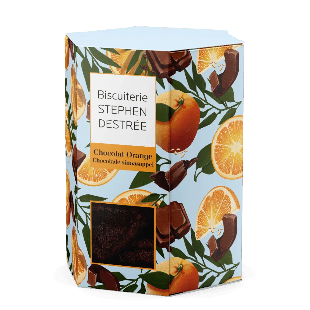 Chocolade koekje met sinaasappel