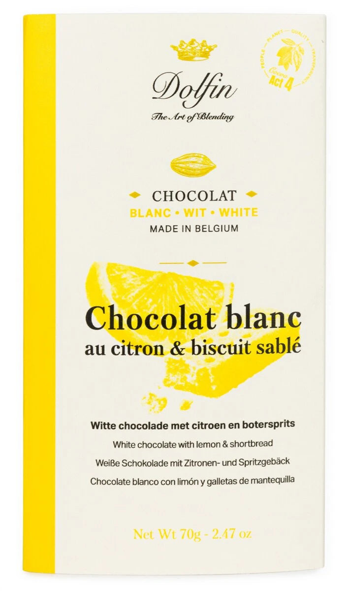 Witte chocolade – Citroen- en shortbreadkoekje