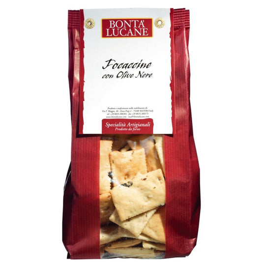 Focaccine con Olive Nere