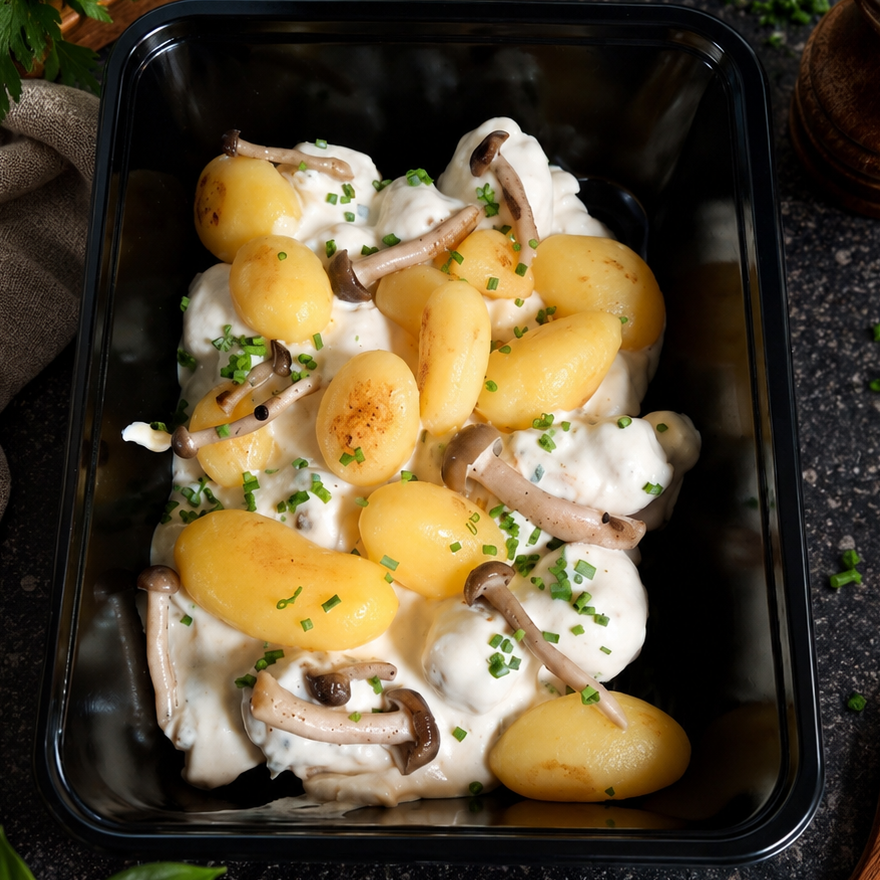 Zomerse waterzooi - kip - gehakt - selder - champignons - dragon